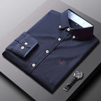 Men's Plus Size Button Down Long Sleeve Shirt