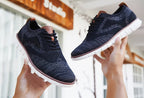 Men's Knitted Lace-Up Casual Sneakers