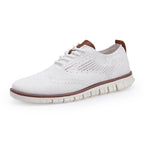 Men's Knitted Lace-Up Casual Sneakers