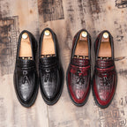 Casual And Stylish Men's Business Formal Shoes With Retro British Style And Tassel Leather Shoes