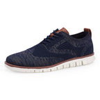 Men's Knitted Lace-Up Casual Sneakers