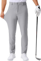 Stretch Solid Color Golf Men's Dress Trousers Long Pants
