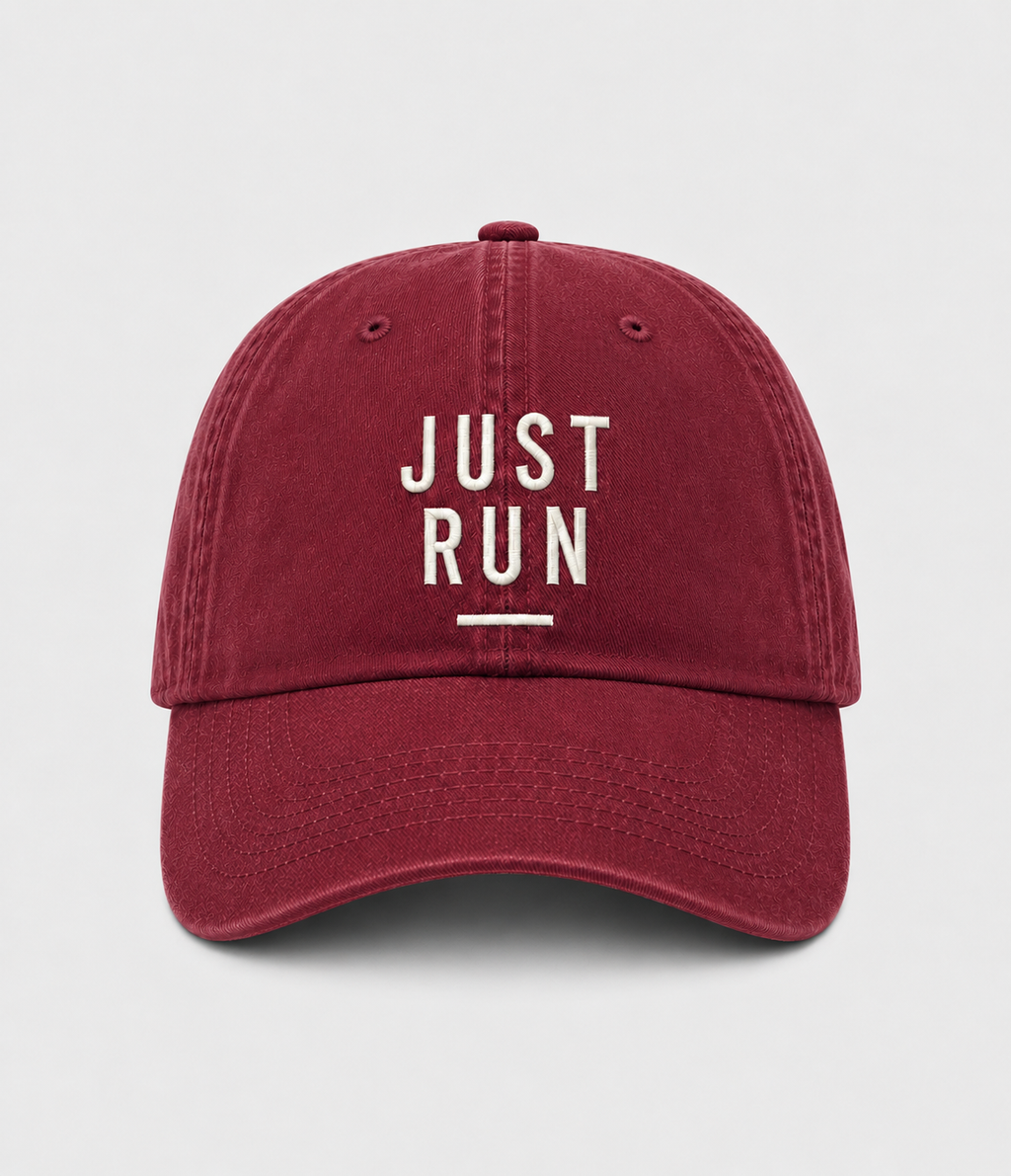 JUST RUN Dad Cap