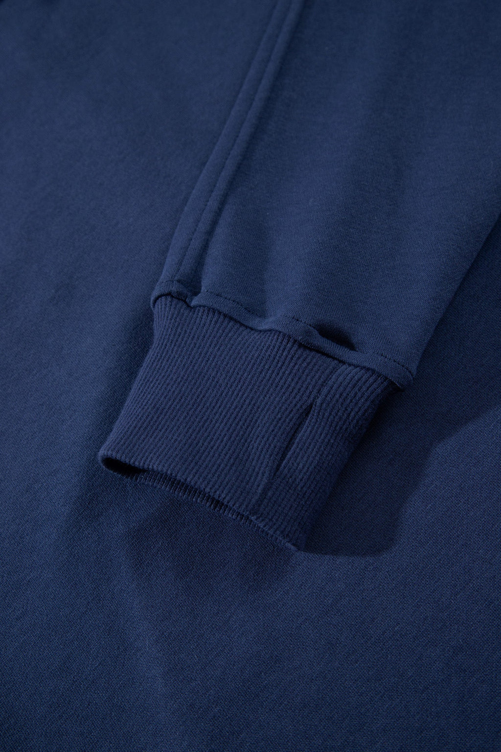Navy Blue Long Sleeve Zip-Up Top Elastic Waist Skort Set