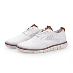 Men's Knitted Lace-Up Casual Sneakers