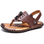 Casual Beach Shoes Fashionable Mens Versatile Two-way Footwear In Large Sizes