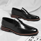 Oxford Leather Men's Pointed-toe Dress Cross-border Business Shoes