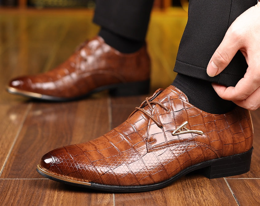 Men's Pointed-Toe Formal Dress Shoes