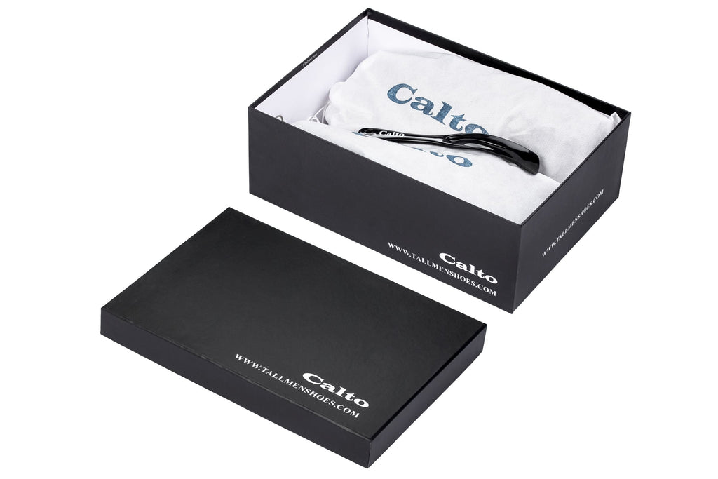 CALTO - X2641 - 2.8 Inches Taller (Iron/Dark Grey Sole) - Lace Up Casual Walker - Lightweight