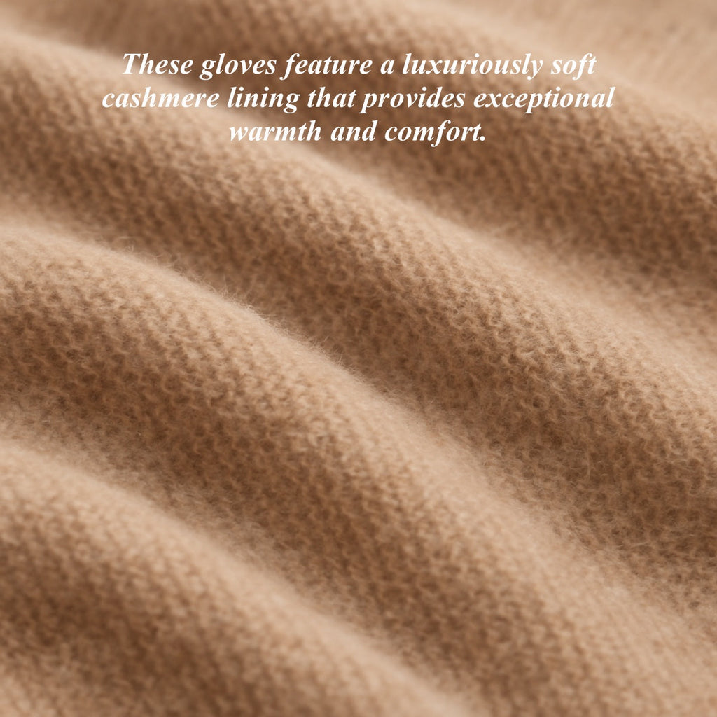 FC04 (cognac) - Women's Italian cashmere lined leather gloves