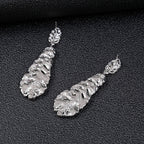 Women's Exaggerated Retro Atmospheric Electroplated Alloy Fashion Feather Jewelry Set