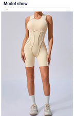 Women’s Padded Sport Jumpsuit – Fitness Bodysuit for Gym and Activewear