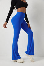 DIAS FIT JOY Peach flared pants for women's yoga high waisted and hip lifting tight pants wide leg fitness pants quick drying
