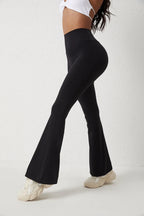 DIAS FIT JOY Peach flared pants for women's yoga high waisted and hip lifting tight pants wide leg fitness pants quick drying
