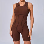 Women’s Padded Sport Jumpsuit – Fitness Bodysuit for Gym and Activewear