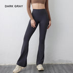 DIAS FIT JOY Peach flared pants for women's yoga high waisted and hip lifting tight pants wide leg fitness pants quick drying