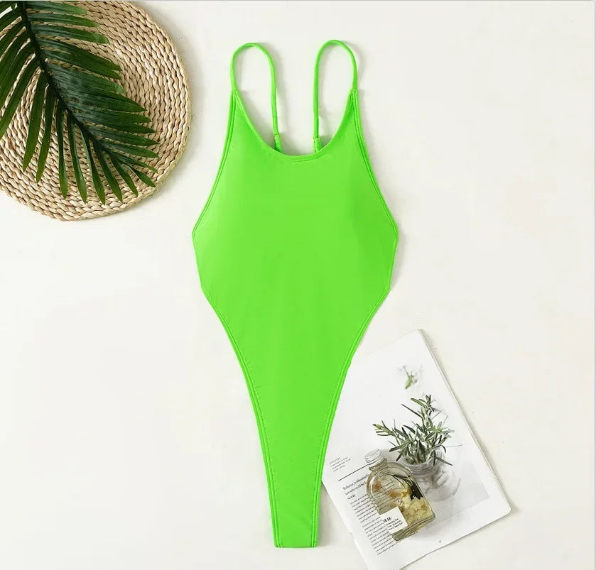 Sexy Extreme G String Mini Micro Thong Women Swimwear One Piece Swimsuit Female Backless Monokini Bather Bathing Suit Swim Lady