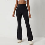 DIAS FIT JOY Peach flared pants for women's yoga high waisted and hip lifting tight pants wide leg fitness pants quick drying