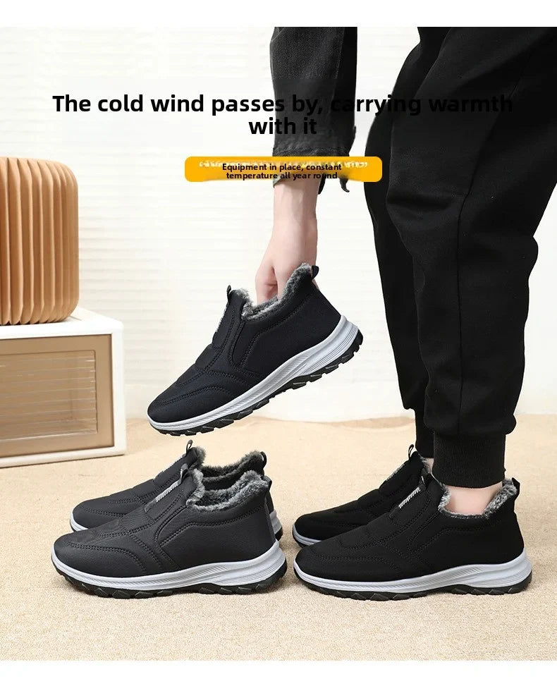 Winter Women Boots Outdoor Snow Boots Warm Lightweight Cotton Boot Non-slip Hiking Walking Shoes Fur Comfortable Women Ankle Boo