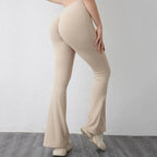 DIAS FIT JOY Peach flared pants for women's yoga high waisted and hip lifting tight pants wide leg fitness pants quick drying