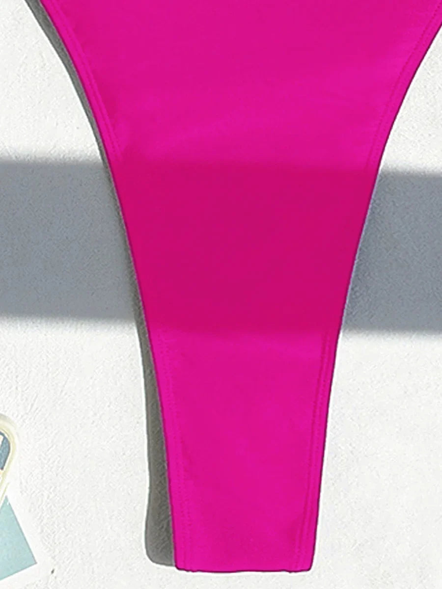 Sexy Backless Extreme String Mini Micro Thong Women Swimwear One Piece Swimsuit Female Monokini High Leg Cut Bathing Suit Swim