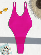 Sexy Backless Extreme String Mini Micro Thong Women Swimwear One Piece Swimsuit Female Monokini High Leg Cut Bathing Suit Swim