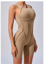 Women’s Padded Sport Jumpsuit – Fitness Bodysuit for Gym and Activewear
