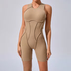 Women’s Padded Sport Jumpsuit – Fitness Bodysuit for Gym and Activewear