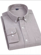 Men's Full Size Corduroy Long Sleeve Button-Down Shirt Plus Size