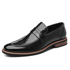 Oxford Leather Men's Pointed-toe Dress Cross-border Business Shoes