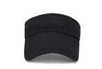 Adjustable Summer Breathable Hats Men Women Sun Protection Sports Golf Tennis Visor Hat Adjustable Visor UV Protection Top Empty Solid Sports Outdoor Running Sunscreen Strong Cap