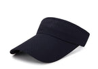 Adjustable Summer Breathable Hats Men Women Sun Protection Sports Golf Tennis Visor Hat Adjustable Visor UV Protection Top Empty Solid Sports Outdoor Running Sunscreen Strong Cap