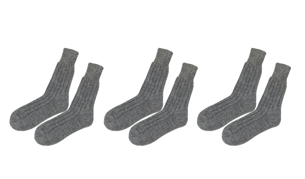 tittimitti® Men’s Alpaca Wool Socks 3-Pack – Soft Warm Winter Crew Socks (Made in Italy)