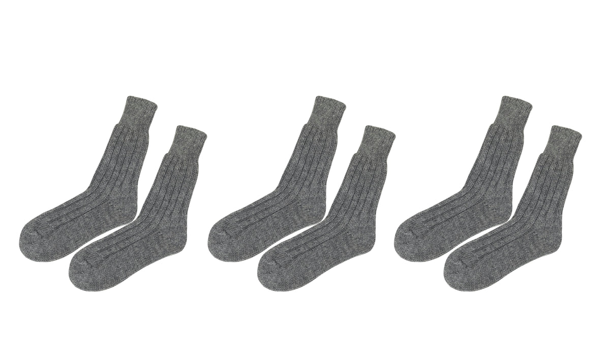 tittimitti® Men’s Alpaca Wool Socks 3-Pack – Soft Warm Winter Crew Socks (Made in Italy)