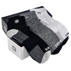 Premium Bamboo Rayon Quarter Crew Socks - 3 Pair Gift Box