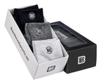 Premium Bamboo Rayon Quarter Crew Socks - 3 Pair Gift Box