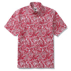 Hawaiian Shirt For Men Paper-Cut Painting Button-down Shirt Short Sleeve 100% Cotton Shirt By Yakima