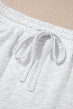 Navy Blue Long Sleeve Zip-Up Top Elastic Waist Skort Set