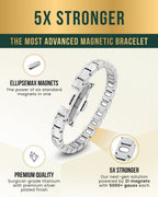 EllipseMAX Magnetic Bracelet for Women (Silver)