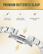 EllipseMAX Magnetic Bracelet for Women (Silver)