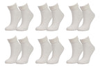 tittimitti Women’s 98% Organic Cotton Crew Socks 6-Pack – Breathable Everyday Comfort Socks