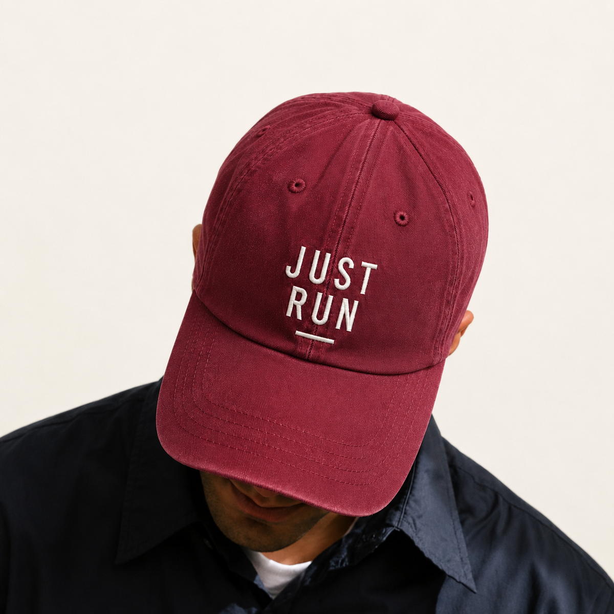JUST RUN Dad Cap