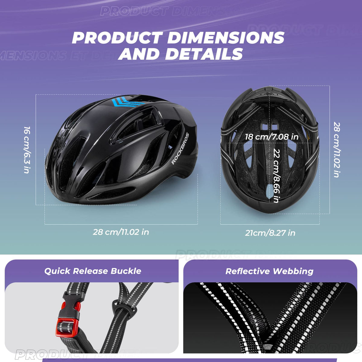 Ultra-Light In-Mold Bicycle Safety Helmet