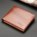 Simple Thin Leather Card Holders Vintage Brown Small Men Business Wallets Classic Design Wallets For Men
