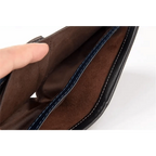 Simple Thin Leather Card Holders Vintage Brown Small Men Business Wallets Classic Design Wallets For Men