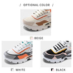 Sports Footwear Women's Running Shoes Summer New Mesh Breathable Platform Increased Fashion Shoes Womens Running Athletic Casual Sports Sneakers For Walking Gym Jogging Training Fitness