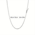 Twist Rope Chain Necklace Women's Jewelry Accessory