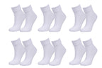 tittimitti Women’s 98% Organic Cotton Crew Socks 6-Pack – Breathable Everyday Comfort Socks